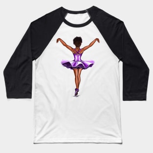 Ballet - African American ballerina 003- brown skin ballerina dancing Baseball T-Shirt